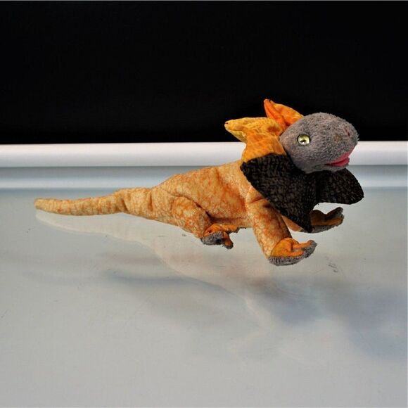 Ty Beanie Babies SLAYER The Frilled Dragon Retired 2000 Plush Toy Lizard - Picture 7 of 7